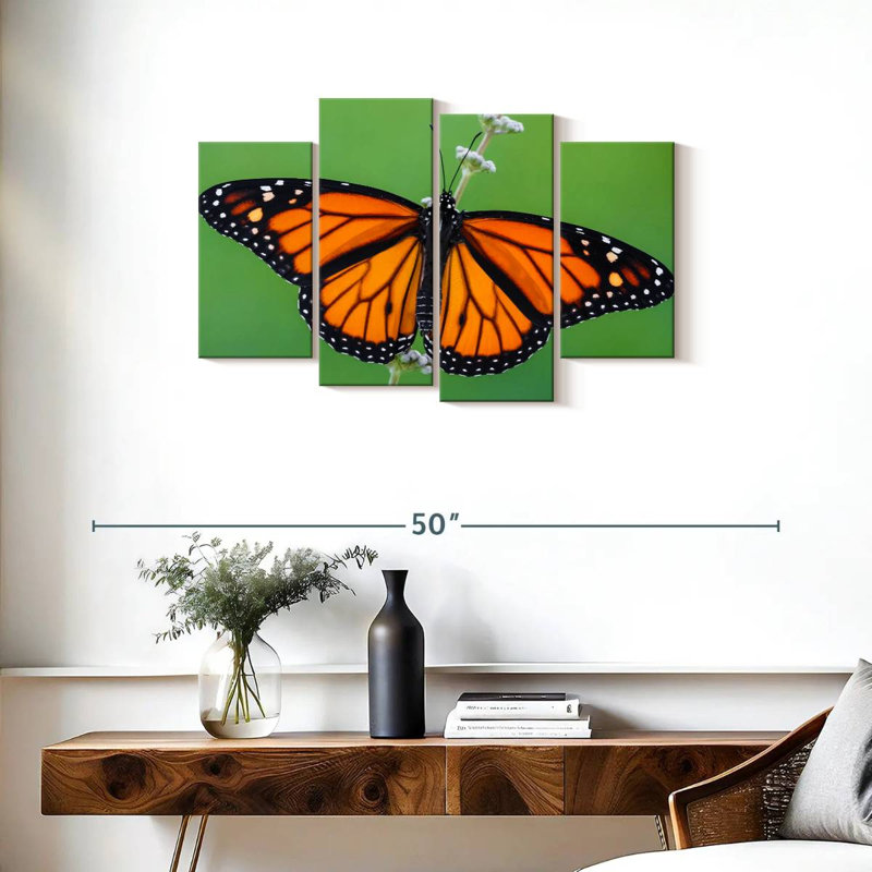 Pretty Monarch Butterfly, 22" H x 36" W
