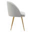 Chaise d'appoint rembourrée en velours Cohen-1312162172