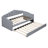 Upholstered Daybed With Trundle ,Velvet Sofabed With USB Charging Ports,No Box-Spring Needed-156437847