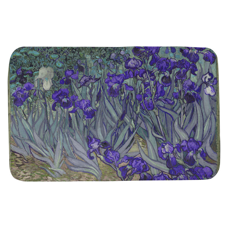 Tapis pour salle de bain Kandiyohi, l 17 po x L 24 po, Gris