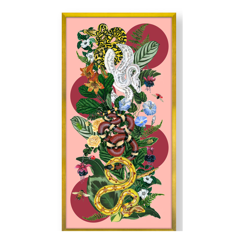 «Garden Gaurdians 1» par Thicket Design - Impression de cadre photo unique sur papier, H 50 po x l 26 po