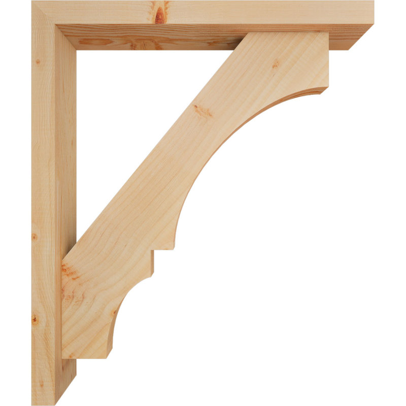 Support de bloc Balboa avec entretoise décalée, 26 x 22, Sapin Douglas de l 3 1/2 (lisse)