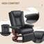 Fauteuil inclinable et pivotant manuel HOMcom