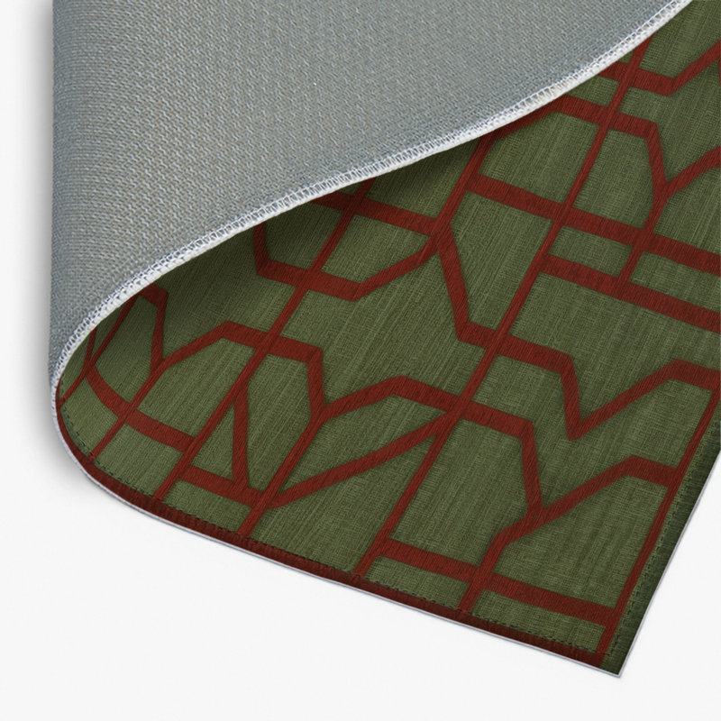 Tapis brun intérieur et extérieur Trellis, Rectangulaire 2 pi x 3 pi
