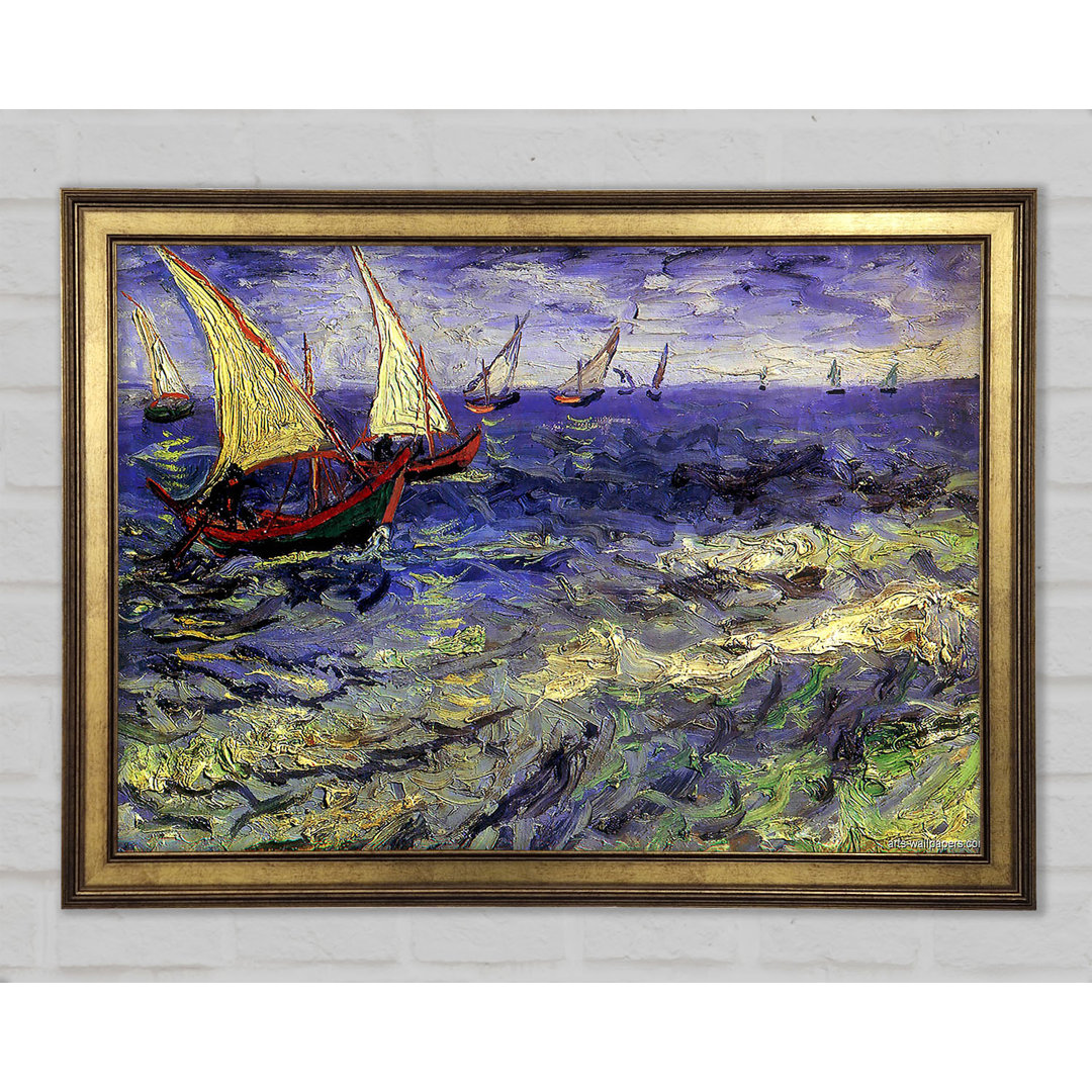 Van Gogh Schiff N Boote - Einzelner Bilderrahmen Kunstdrucke