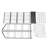 Maurisha 19.68'' W Metal Storage Rack with Wheels-301608592