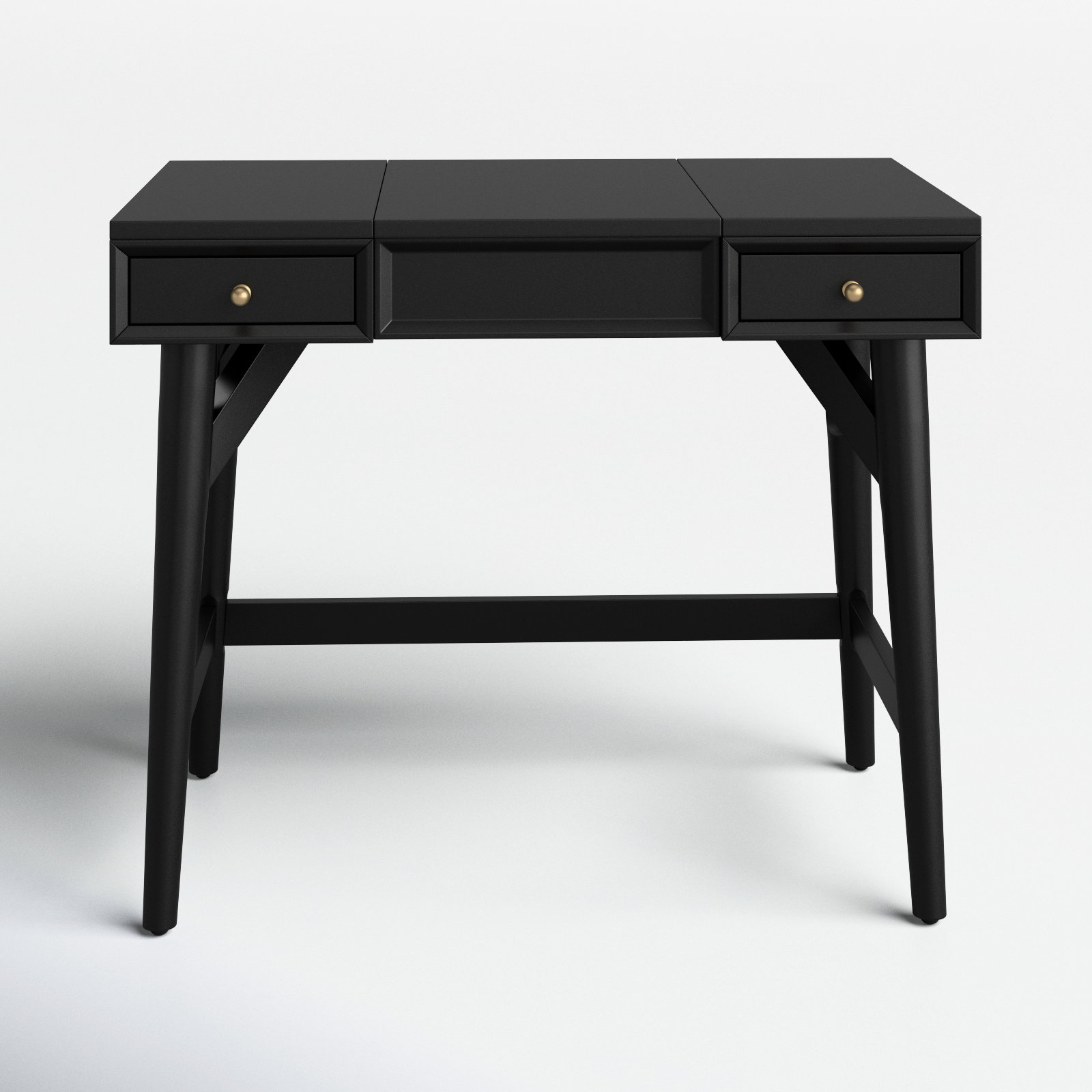 Williams Vanity with Mirror, Black