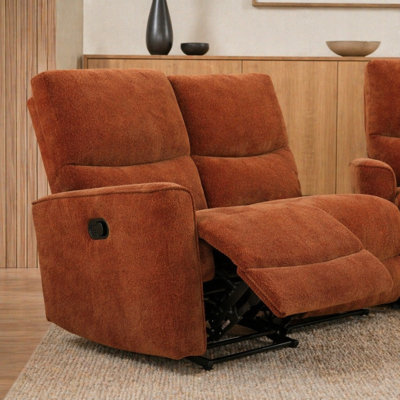 Trask Burnt Orange Reclining Loveseat