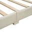 Lit plateforme tapissier grand et simple TG, lit mère et enfant, similicuir-368226906
