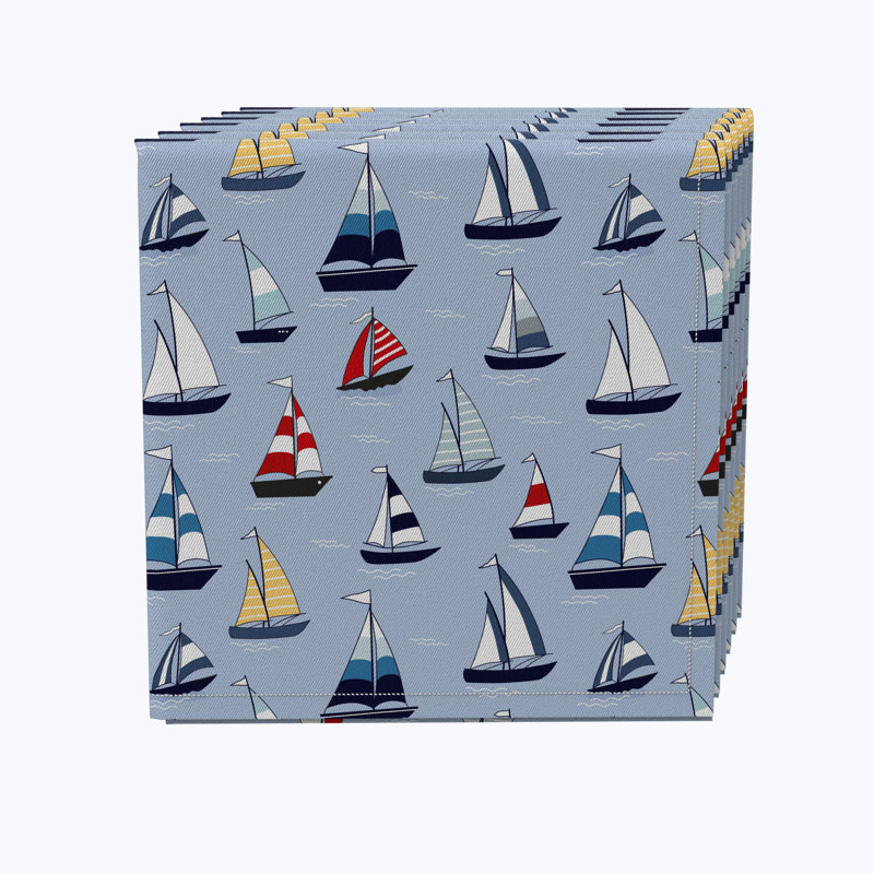 100% Cotton Abstract Square Napkin