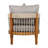 Outdoor Club Chair With Handwoven Rope Accents & Curved Backrest - Water-Resistant Boho Patio Lounge Chair With Removable Cushions For Porch, Garden-517139974-517139975