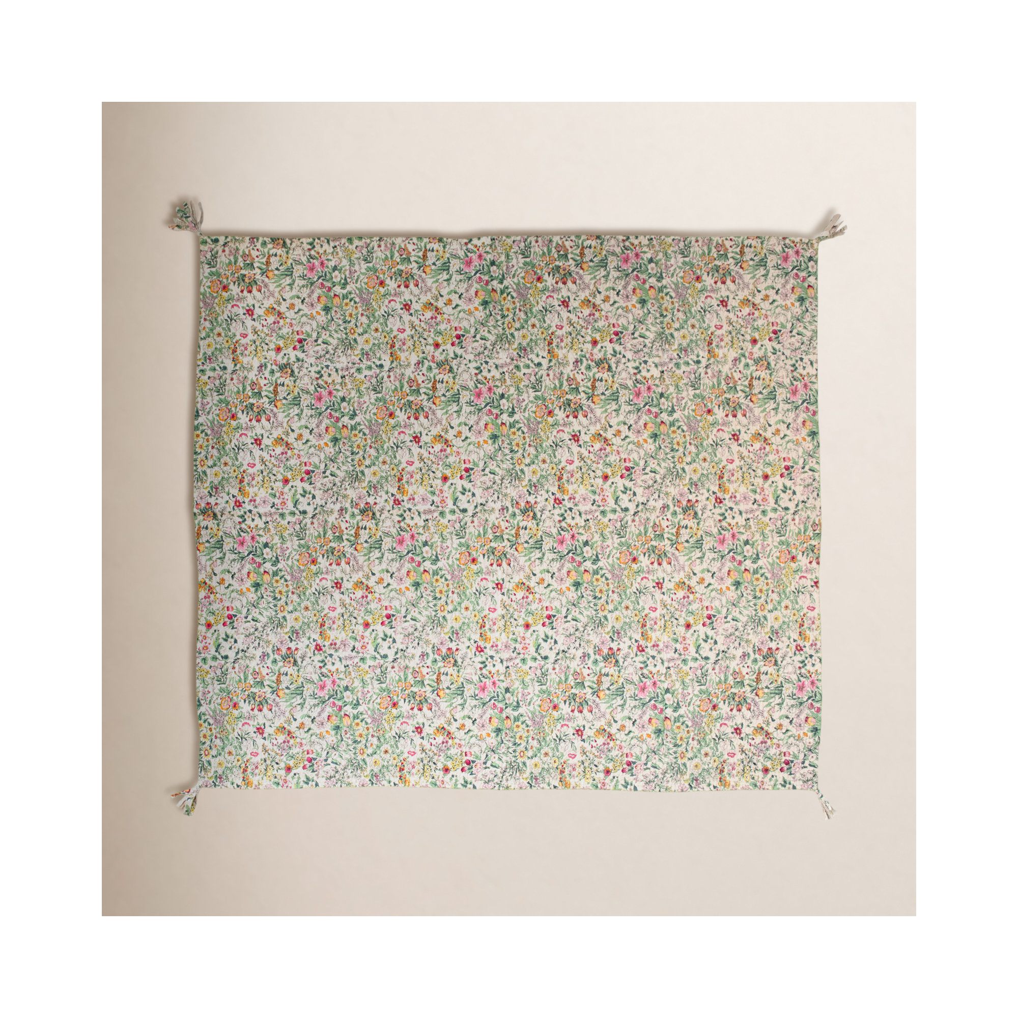 Cotton Quilted Throw Blanket