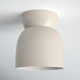 Logan Single Light Ceramic 8'' H X 7.5'' W  Flush Mount