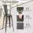 Amira Counter Stool with Metal Frame-1707044192