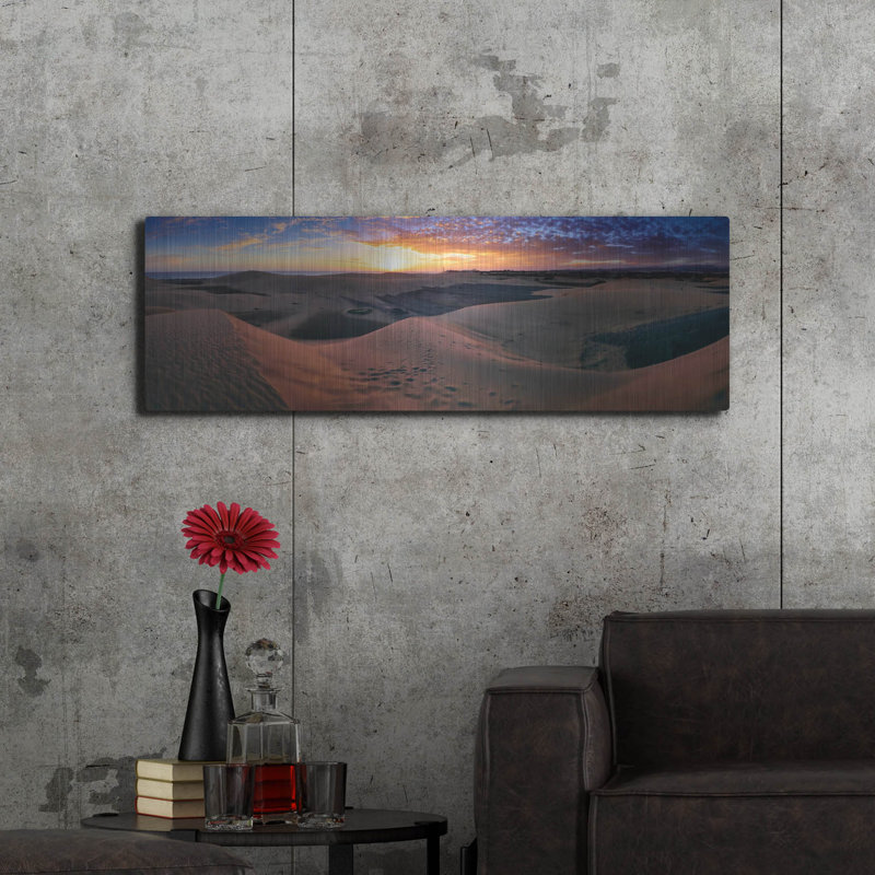 "Panorama des dunes de Maspaloma" d'Istvan Nagy, H 16 po x l 48 po
