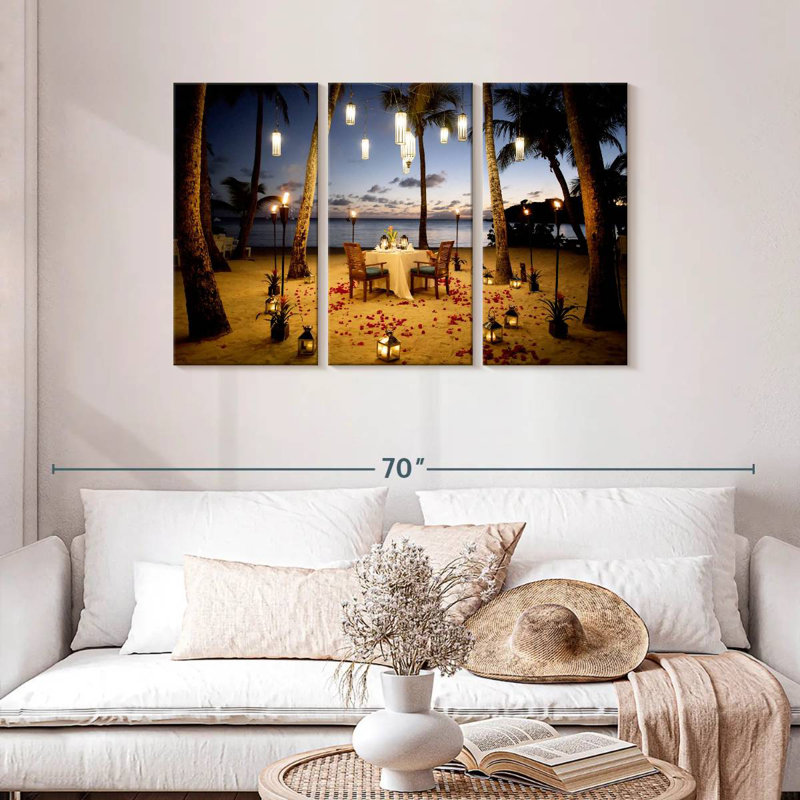 Gillard Romantic Beach Dinner, 28" H x 45" W