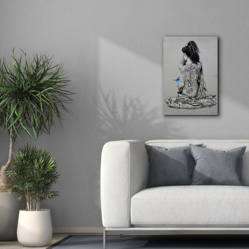 Epic Graffiti 'Hope And The Serpent' By Loui Jover Hope And The Serpent by Loui Jover - Wrapped Canvas Print