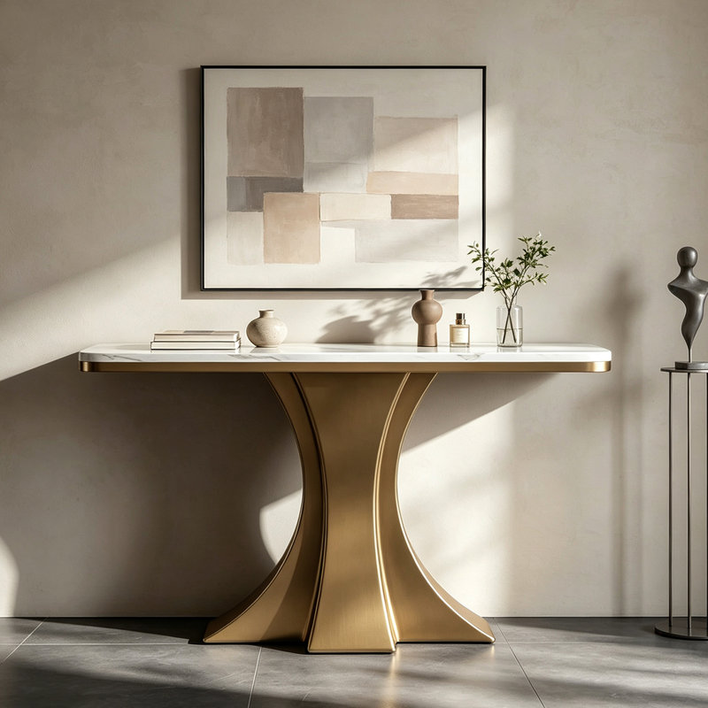 Console Italian Luxury, 33.5" H x 47.2" W x 13.8" D
