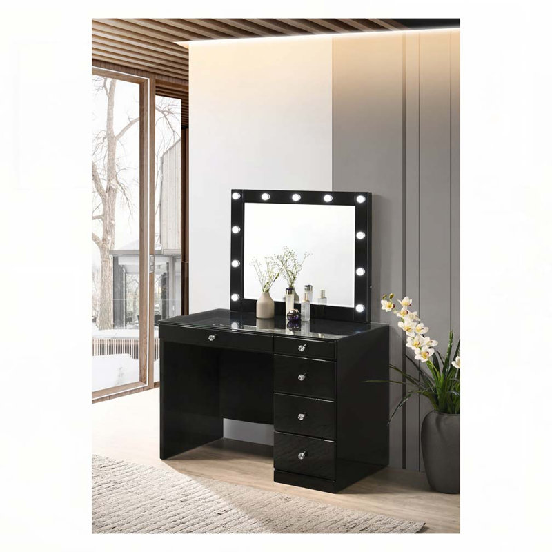 Ensemble de meuble-lavabo 2 pièces 2 pièces noir