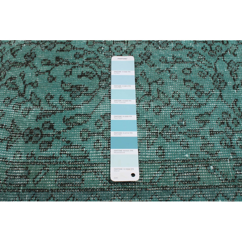 Tapis sarcelle couleur transition 6 pi 6 po x 10 pi 0 po