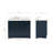 Freitas 43'' Solid Wood Single Bathroom Vanity in Midnight Blue with 1.5'' Pure White Quartz Top, Left Offset, Rectangle Sink-1495939912-1564327523-1496852267