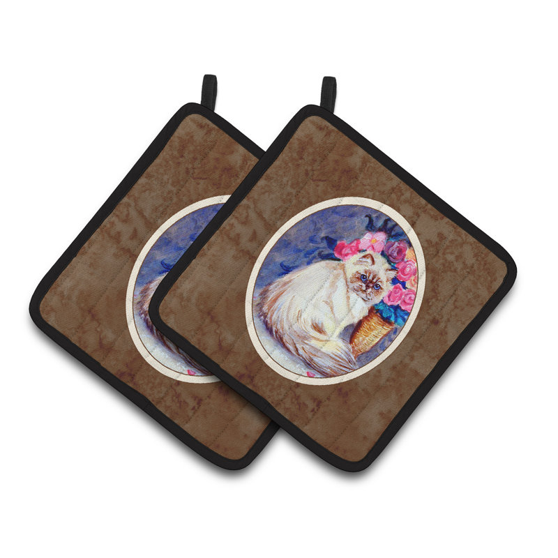 Caroline's Treasures Persian Cat Polyester Potholder
