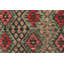 Tapis gris / rouge / brun en laine noué à la main Savanah Southwestern
