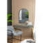 Miroir arqué charmant et polyvalent avec cadre en métal durable pour la rénovation