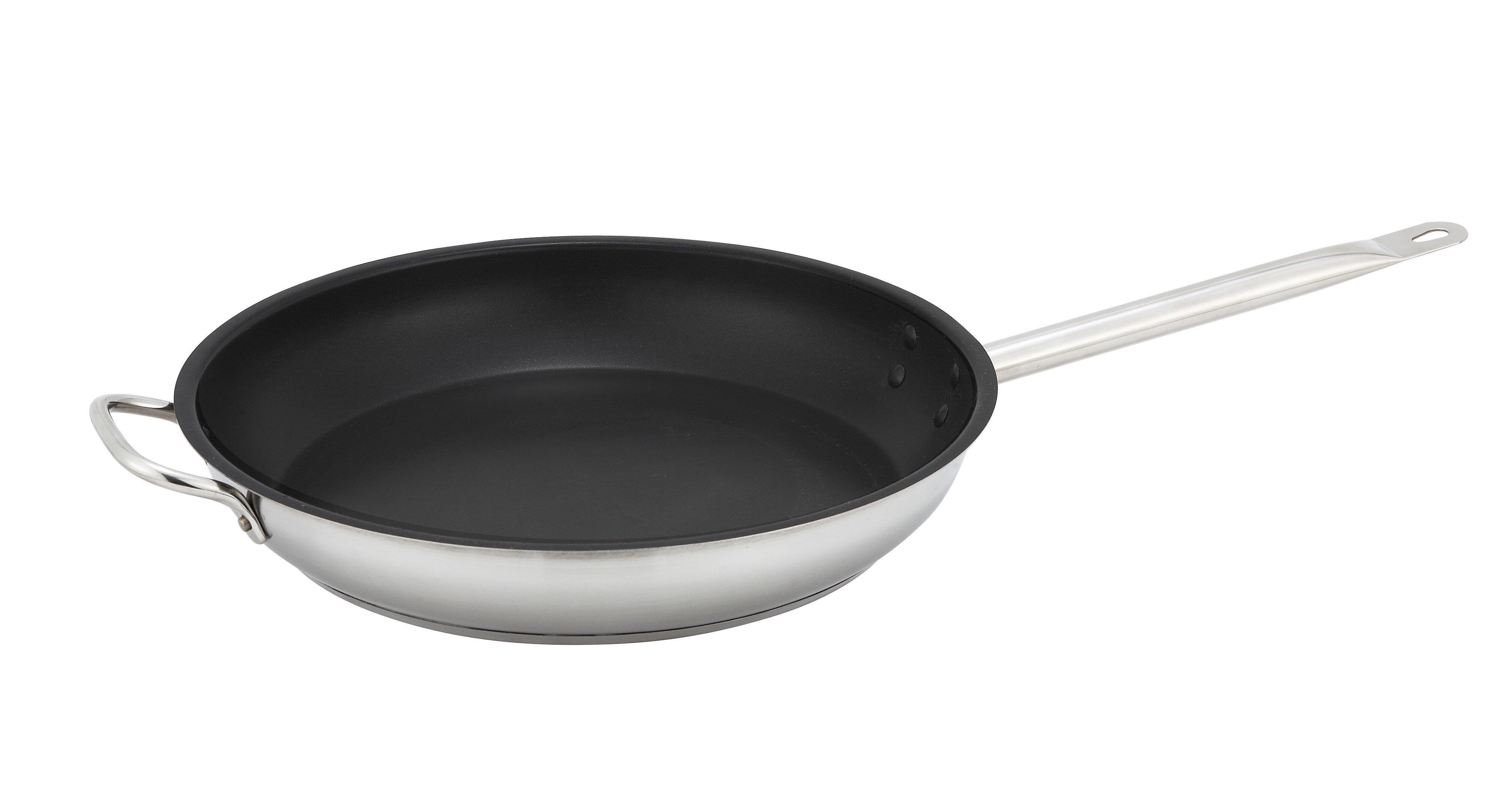 MaximaHouse Non Stick Stainless Steel Frying Pan with Lid Size: 7.9 W SV325R7.9