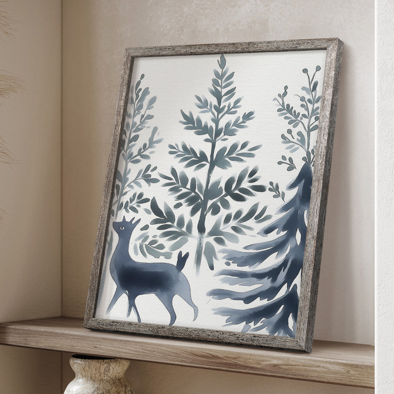 «Christmas Holiday», art encadré Cccxxiii - bois massif, H 15 po x l 12 po