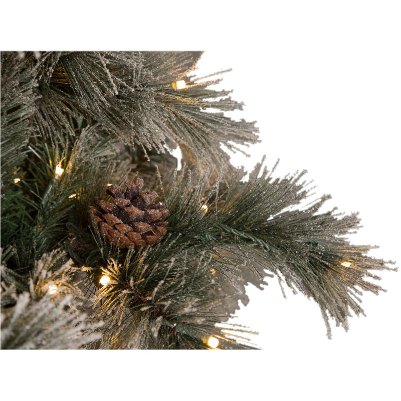 Aspen Lighted Artificial Christmas Tree, 9'
