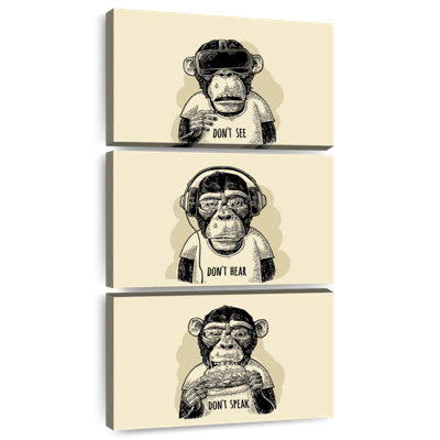 Hipster Wise Monkeys