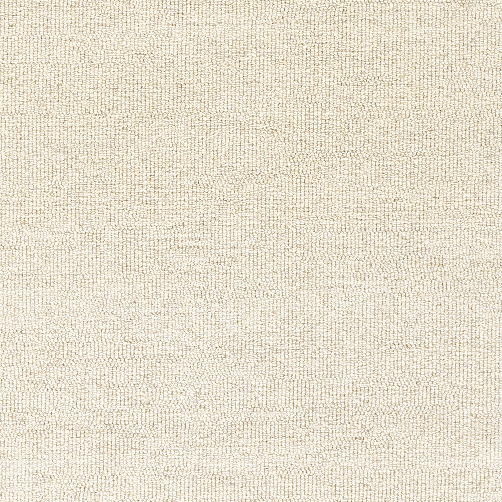 Lola Hand Tufted Wool Solid Ivory Area Rug, Rectangle 5' x 7'6"