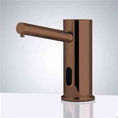 Bathselect Hard Wired Touchless Soap Dispenser - Oil Rubbed Bronze Finish Automatic Operation
