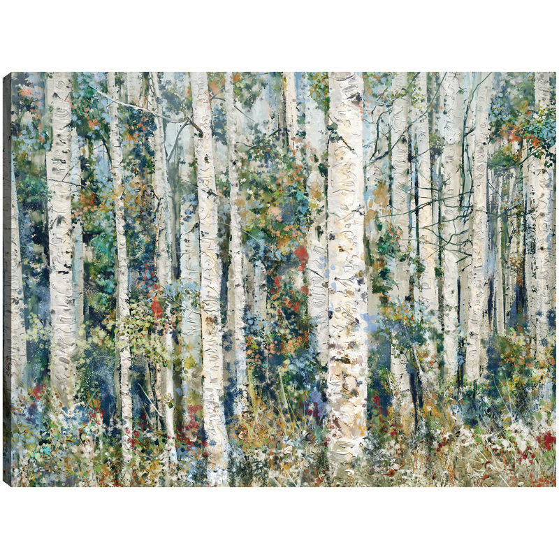 Painted Forest by Studio Arts Canvas Art Print, Wrapped Canvas, 27" H x 36" W x 1.5" D