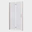Porte de douche pivotante universelle à ajustement de 1 3/8 po avec finition en verre trempé de 1/4 po 3272