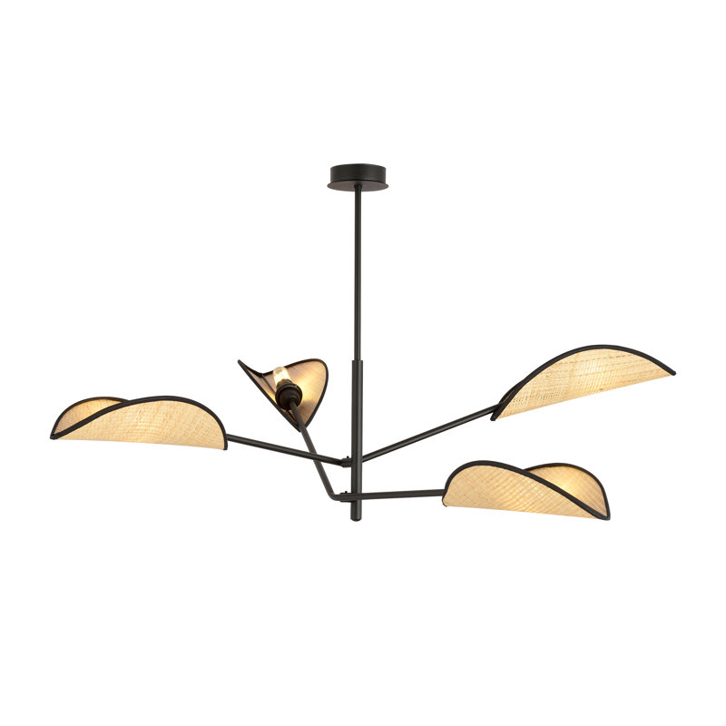4 - Light Chandelier, Brown