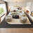 Semi-circular curved shaped movable corner sofa