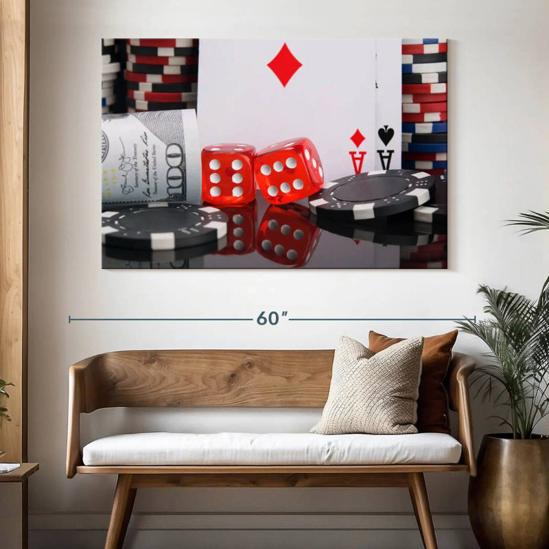 Senne Gambling Set, 34" H x 51" W