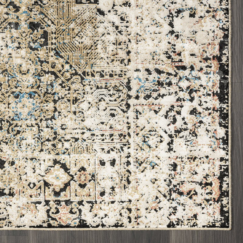 Lydian Area Rug in Earth Tones, Rectangle 5'3" x 7'7"