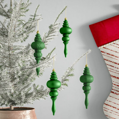 7" Finial Ornament 8/Pk