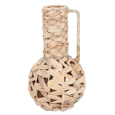 Anapaola Decor Home Decorative Palm and Seagrass Vase, Natural Accessory for Home Decoration, Modern and Elegant Style