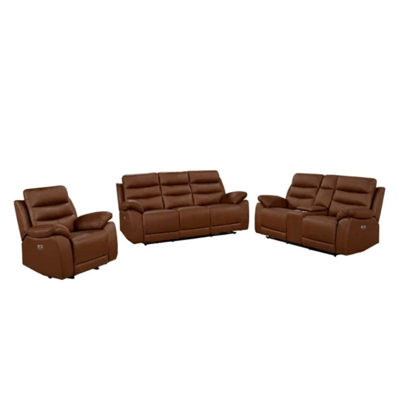 Ensemble de salon configurable, Brown, Microfiber / Microsuede/Polyester