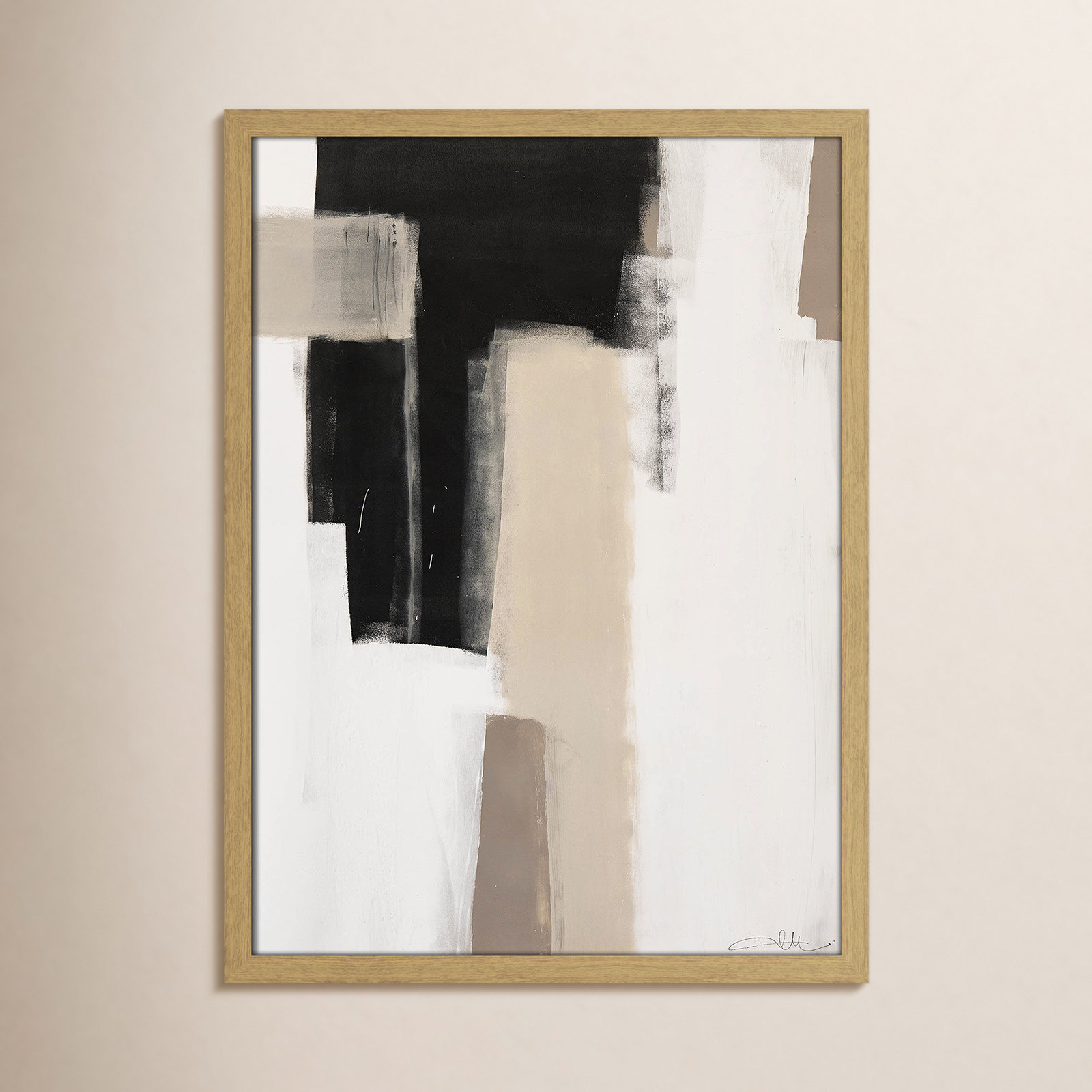 Earth Scapes I by Casa Fine Arts, Natural Slim Unmatted Picture Framed, 23" H x 17" W x 1.25" D