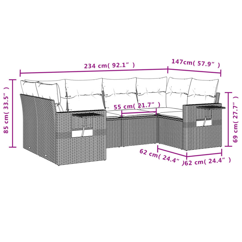 Vidaxl Garden Sofa Set