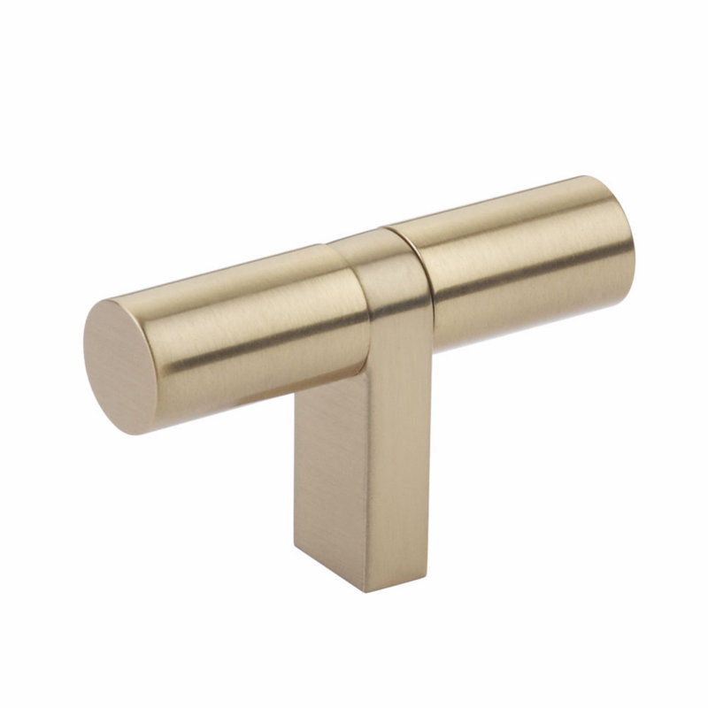 Select Bar Knob, Satin Brass, 0.5