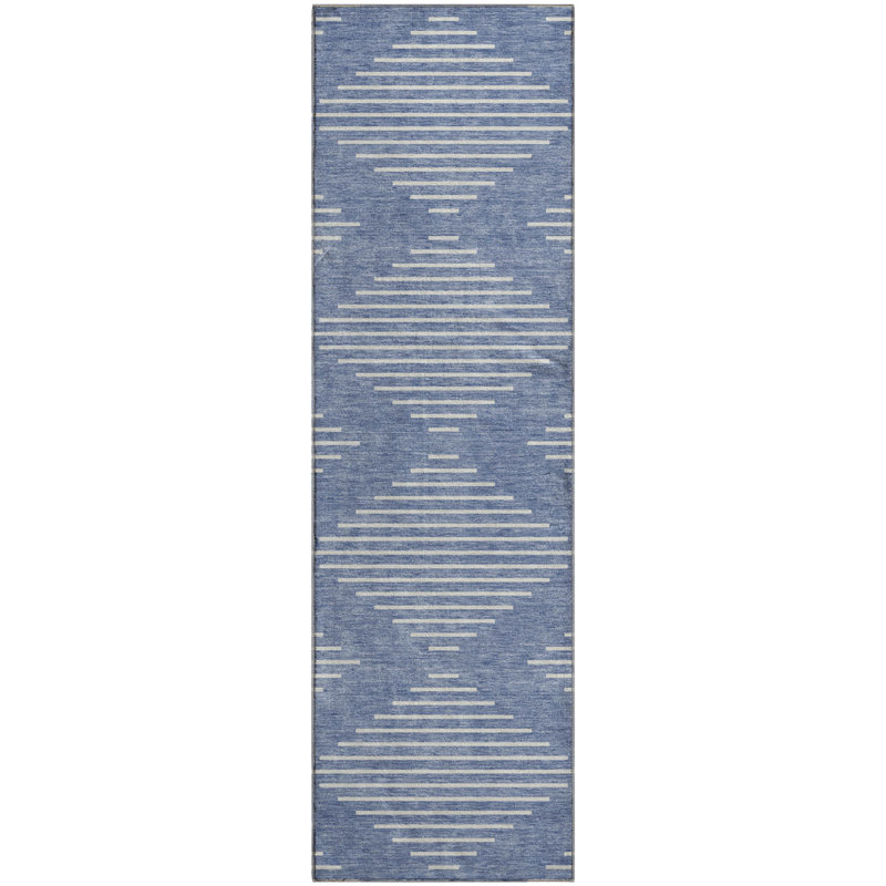 Premium Machine Washable Colmenero AMF1016 Geometric Rug, Runner 2'3" x 7'6"