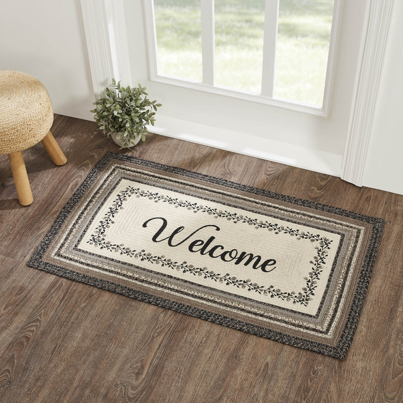 Tapis noir / gris / beige Andrick, Rectangle 2 pi 3 po x 4 pi