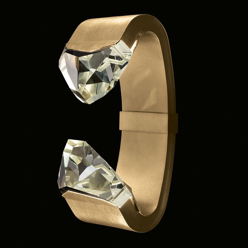 Strata 2 - Light LED Wallchiere, Gold Leaf
