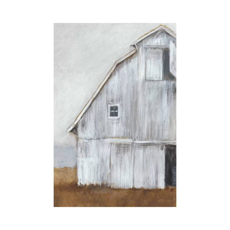 Abandoned Barn II by Ethan Harper - Wrapped Canvas Painting, 20.32 cm H x 30.48 cm W